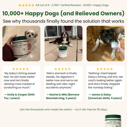 Nuzzle Club™ Probiotic Soft Chews – 7 Strains for Skin Comfort & Gut Health